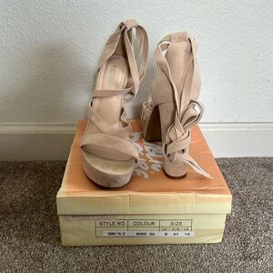 Public desire Bonita lace up heel